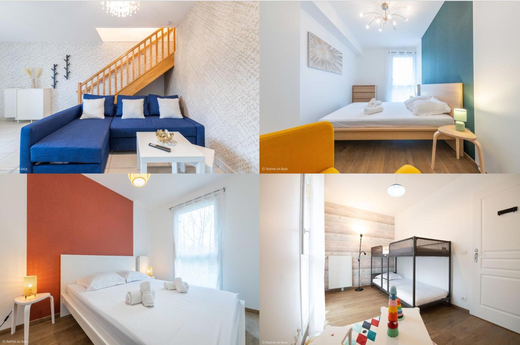 A 10 Min: Maison Paisible 8p, Wifi, Parking * Chessy (Seine-et-Marne)